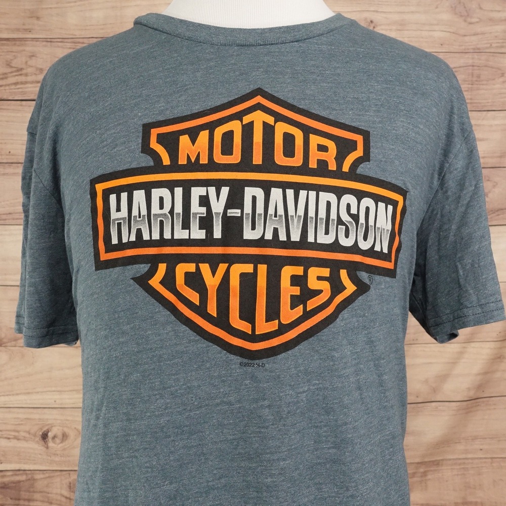 Harley-Davidson Graphic T-Shirt Womens 2X Gray Excellent St. Louis Doc's Logo